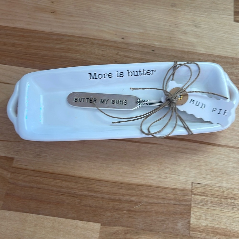 Mud Pie Butter Dish
